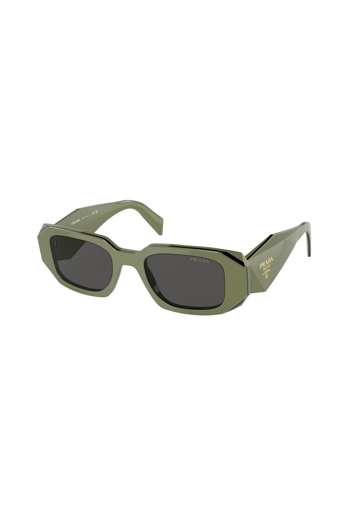 Pr17w13-n5s049 Kadın Güneş Gözlüğü Yeşil Kemik Çerçeveli Füme Lens Uv400
