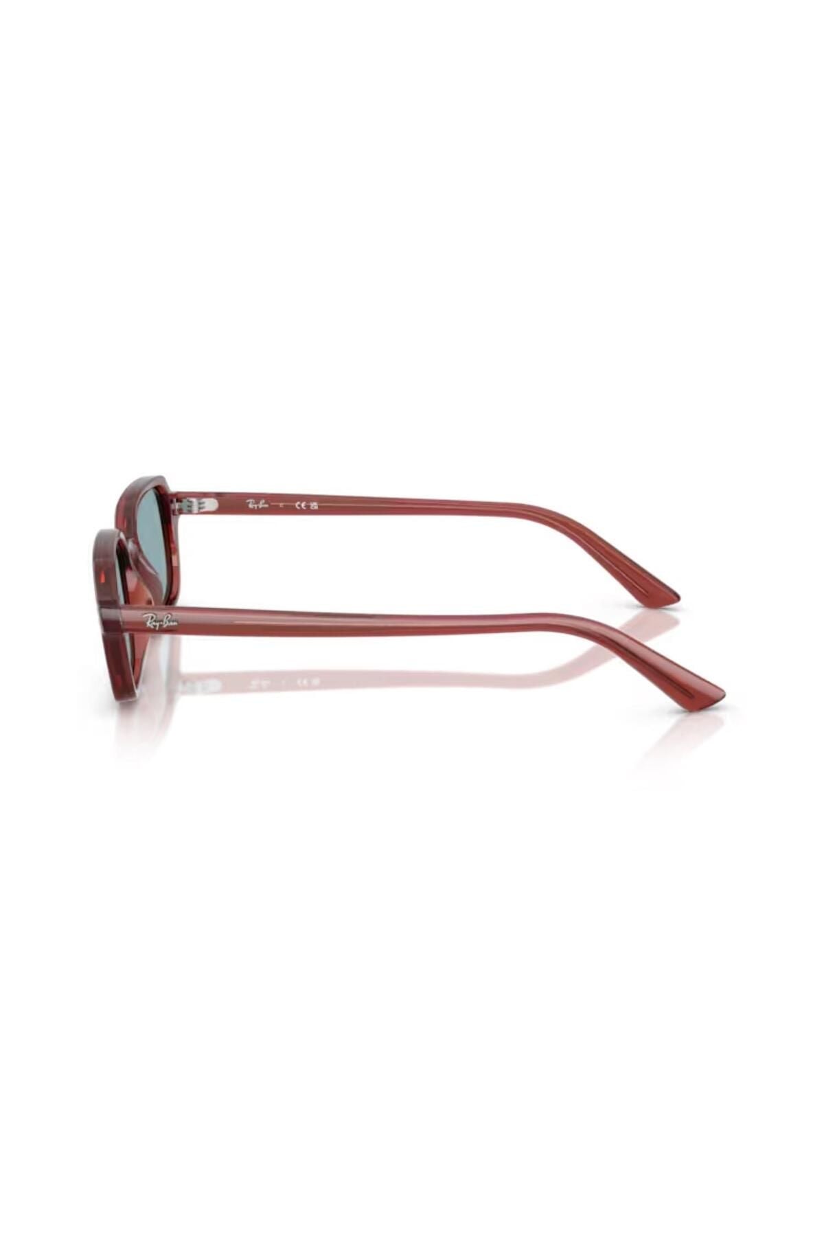 Rb 4455 680980 49 Zuri Unisex Yastık Kahverengi Kemik Güneş Gözlüğü